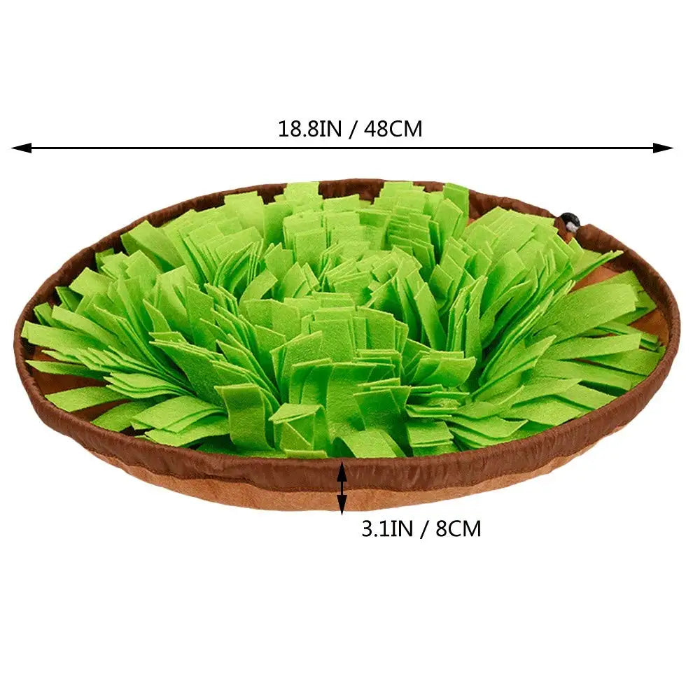 Pet Snuffle Mat for Dogs, Interactive Feed Game for Boredom, Encourages Natural Foraging Skills for Cats Dogs Bowl Travel Use