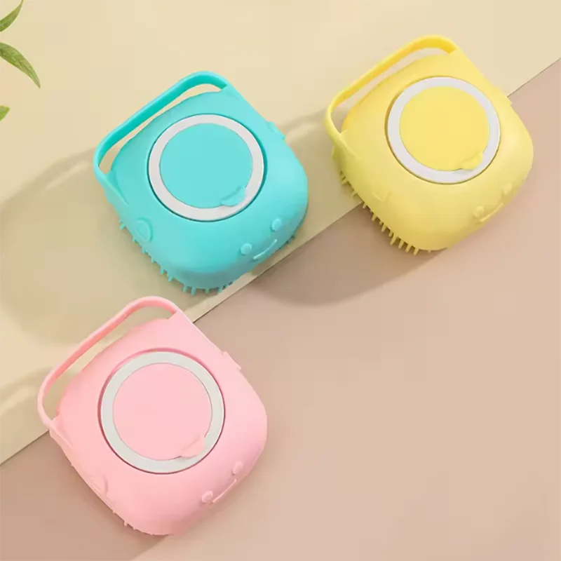 Pet dog silicone bath brush Clean care baby Baby bath massage brush Safe non-toxic pet products