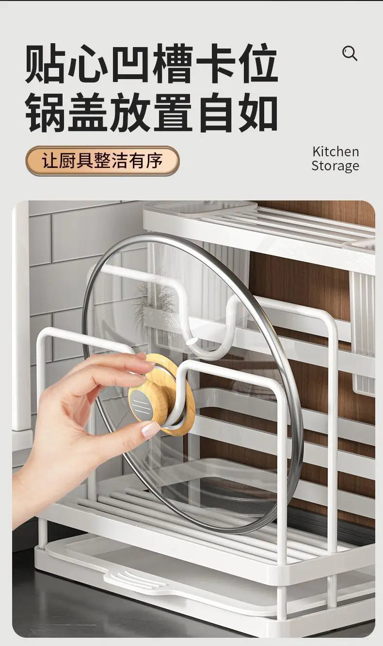 Kitchen knife holder, chopstick cage, storage rack, household multifunctional countertop, cutting board rack, vegetable board