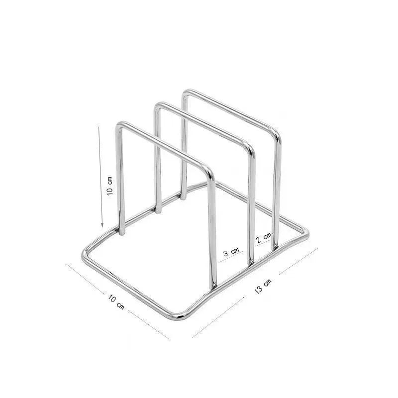 Kitchen storage rack, cutting board, stainless steel cutting board, kitchen cabinet, pot cover, countertop, cutting board rack