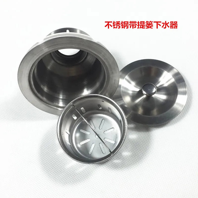 The kitchen is thick and simple, stainless steel sink, single sink, double sink, large single sink with bracket, water basin, ve