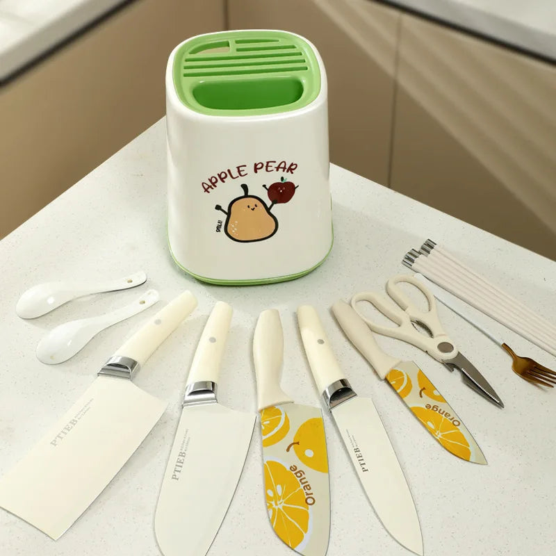 Kitchen Multifunctional Knife Storage Box Kitchen Chopsticks Countertop Knife Shelf Drain Household Knife Knife Shelf