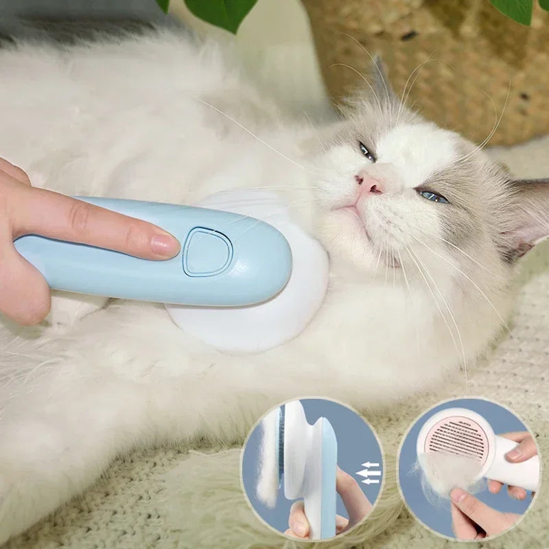 Pet Hair Comb for Cats and Dogs, Self Cleaning Brush, Massage Combs, Grooming Products, Dogs