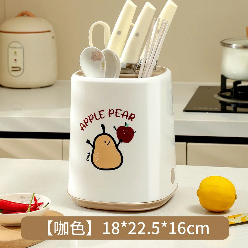 Kitchen Multifunctional Knife Storage Box Kitchen Chopsticks Countertop Knife Shelf Drain Household Knife Knife Shelf