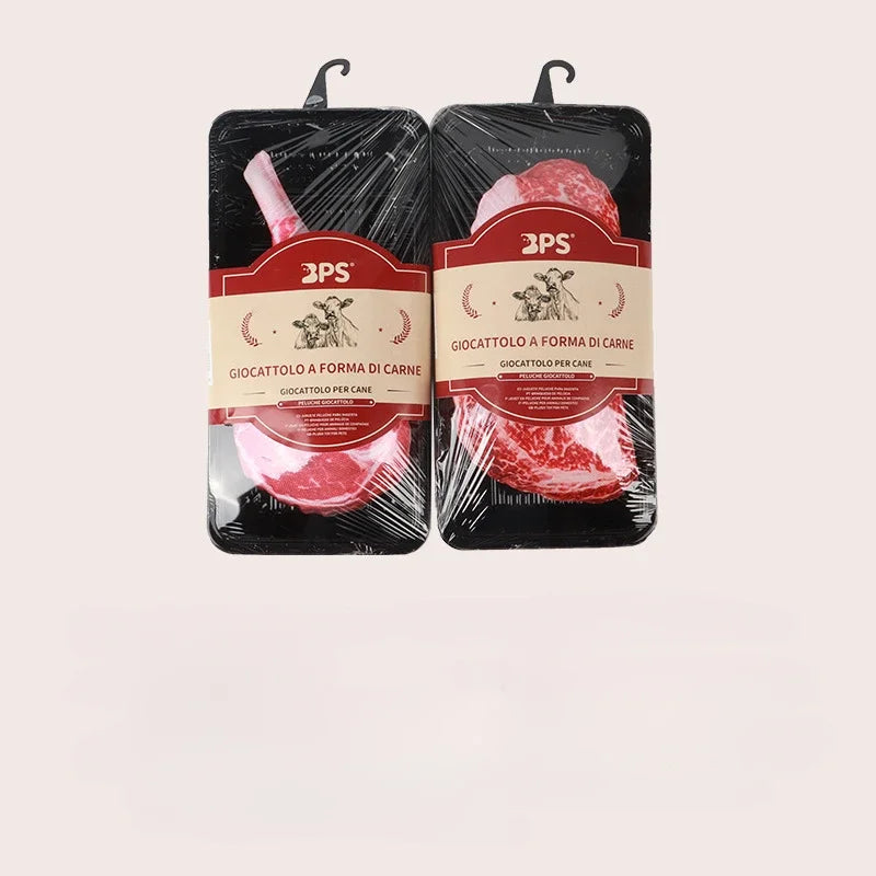 Simulated Steak Chew Toy Bite Resistant Squeaky Dog Cat Pets Products Honden Speelgoed Hot Sale