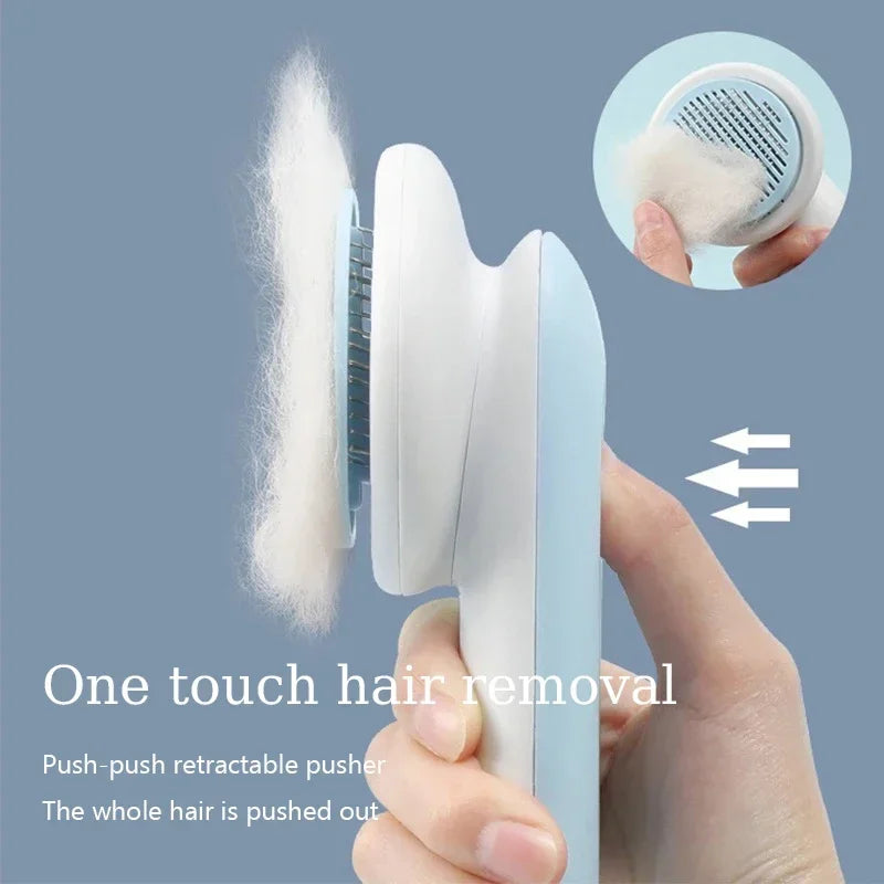 Pet Hair Comb for Cats and Dogs, Self Cleaning Brush, Massage Combs, Grooming Products, Dogs